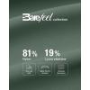 imageG4Free BareFeel Maternity Leggings with Pockets Over The Belly Stretchy Workout Yoga Pregnancy Capri PantsGray Sage