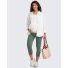 imageG4Free BareFeel Maternity Leggings with Pockets Over The Belly Stretchy Workout Yoga Pregnancy Capri PantsGray Sage