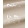 imageG4Free BareFeel Maternity Leggings with Pockets Over The Belly Stretchy Workout Yoga Pregnancy Capri PantsLight Khaki