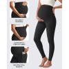 imageG4Free BareFeel Maternity Leggings with Pockets Over The Belly Stretchy Workout Yoga Pregnancy PantsBlack
