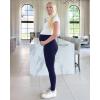 imageG4Free BareFeel Maternity Leggings with Pockets Over The Belly Stretchy Workout Yoga Pregnancy PantsRoyal Blue