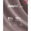 imageG4Free BareFeel Maternity Long Sleeve T Shirts Crewneck Ruches Pregnancy Workout Tops with Thumbholes Altheltic Yoga TeeTaupe