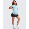 imageG4Free BareFeel Maternity Tennis Skirt with 2 Pockets Inner Shorts Over The Belly Stretchy Pregnancy Workout Skorts GolfBlack