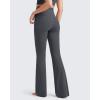 imageG4Free BareFeel Yoga Pants Women High Waisted Flared Leggings with Pockets Soft Casual Flare Pants 29quot31quot33quotDeep Grey