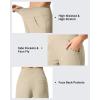imageG4Free Breathable Ribbed Wide Leg Yoga Pants Women High Waist Lightweight Casual Trousers with PocketsDirty Latte