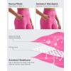 imageG4Free Breathable Ribbed Women Casual Wide Leg Pants with Pockets Lightweight High Waist Yoga Pants PetiteRegularTallHot Pink