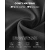 imageG4Free EverGoing Maternity Pants Stretchy Workout Lounge Pants Over The Belly Pregnancy Joggers with PocketsBlack