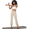 imageG4Free Flare Yoga Pants Women Ankle Casual Pants with Pockets Strechy Bootcut Wide Leg Dress Pants PetiteRegualrTallKhaki