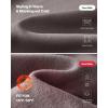 imageG4Free Fleece Lined Maternity Yoga Pants Over The Belly Stretchy Wide Leg Warm Pregnancy Work Trousers with PocketsTaupe