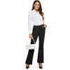 imageG4Free Fleece Lined Pants for Women Yoga Pants with Pockets Flare Leggings High Waisted Bootcut Dress Winter Work SlacksBlack