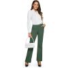 imageG4Free Fleece Lined Pants for Women Yoga Pants with Pockets Flare Leggings High Waisted Bootcut Dress Winter Work SlacksDark Forest Green