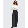 imageG4Free GOTO Womens Wide Leg Pants High Waisted Yoga Pants Casual Palazzo Trousers with PocketsBlack