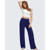 imageG4Free GOTO Womens Wide Leg Pants High Waisted Yoga Pants Casual Palazzo Trousers with PocketsRoyal Blue