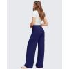 imageG4Free GOTO Womens Wide Leg Pants High Waisted Yoga Pants Casual Palazzo Trousers with PocketsRoyal Blue