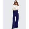 imageG4Free GOTO Womens Wide Leg Pants High Waisted Yoga Pants Casual Palazzo Trousers with PocketsRoyal Blue
