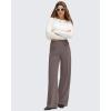 imageG4Free GOTO Womens Wide Leg Pants High Waisted Yoga Pants Casual Palazzo Trousers with PocketsTaupe