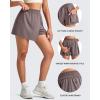 imageG4Free Hiking Shorts for Women with Cargo Pockets Wrap Skirts Wide Leg Tennis Skorts for Travel Dressy CasualTaupe