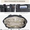 imageG4Free Large Canvas Tote Bag for Women with Zipper Fit 156quot Laptop Everything Tote Bags with Pockets for Work TravelBlack
