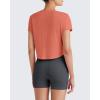 imageG4Free Lightbreeze Womens Workout Tops Batwing Sleeve Tees Loose Fit Athletic Gym Shirts Basic Yoga Tshirts Casual SummerBurnt Orange