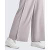 imageG4Free Lightweight Flowy Wide Leg Ankle Pants Women Side Slit High Waisted Baggy Trouser Casual Lounge SummerLight Gray