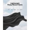 imageG4Free Lightweight Flowy Wide Leg Pants Women with Pockets Baggy High Waisted Lounge Trousers SummerBlack