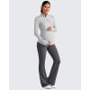 imageG4Free Lightweight Maternity Long Sleeve Workout Tops UPF 50 Rash Guard Half Zip Sun Shirts Ruches Pregnancy PulloverGray