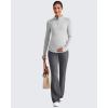 imageG4Free Lightweight Maternity Long Sleeve Workout Tops UPF 50 Rash Guard Half Zip Sun Shirts Ruches Pregnancy PulloverGray