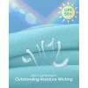 imageG4Free Lightweight Maternity Long Sleeve Workout Tops UPF 50 Rash Guard Half Zip Sun Shirts Ruches Pregnancy PulloverLight Blue