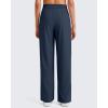 imageG4Free Lightweight Wide Leg Pants Women Trendy Flowy High Waisted Front Pleat Travel Pant Casual Lounge TrousersDark Blue