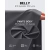 imageG4Free Maternity Athletic Shorts with Pockets Over The Belly Stretchy Workout Pants Pregnancy Wide Leg Bermuda CasualDark Gray