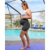 imageG4Free Maternity Biker Shorts with Pockets Over The Belly Legging 5quot Pregnancy Yoga Pants Athletic WorkoutDark Gray
