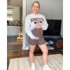 imageG4Free Maternity Biker Shorts with Pockets Over The Belly Legging 5quot Pregnancy Yoga Pants Athletic WorkoutTaupe
