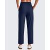 imageG4Free ShiftReady Womens Ankle Dress Yoga Pants with Pockets Stretchy Business Casual Slacks Work Trousers Travel PantDark Navy