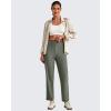 imageG4Free ShiftReady Womens Ankle Dress Yoga Pants with Pockets Stretchy Business Casual Slacks Work Trousers Travel PantGray Sage