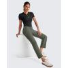 imageG4Free ShiftReady Womens Ankle Dress Yoga Pants with Pockets Stretchy Business Casual Slacks Work Trousers Travel PantGray Sage