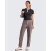 imageG4Free ShiftReady Womens Ankle Dress Yoga Pants with Pockets Stretchy Business Casual Slacks Work Trousers Travel PantTaupe