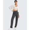 imageG4Free ShiftReady Yoga Pants Women High Waist Dress Work Pants with Pockets Straight Leg Business Casual Trousers 28quot30quot32quotDark Gray