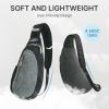 imageG4Free Sling Bag for Men Women Small Crossbody Backpack Lightweight Chest Shoulder Bags for Travel Outdoor and Sports BlackBlack  Grey
