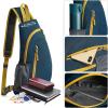 imageG4Free Sling Bag for Men Women Small Crossbody Backpack Lightweight Chest Shoulder Bags for Travel Outdoor and Sports BlackDark Blue