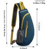imageG4Free Sling Bag for Men Women Small Crossbody Backpack Lightweight Chest Shoulder Bags for Travel Outdoor and Sports BlackDark Blue