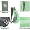 imageG4Free Sling Bag for Men Women Small Crossbody Backpack Lightweight Chest Shoulder Bags for Travel Outdoor and Sports BlackLight Green