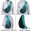 imageG4Free Sling Bag for Men Women Small Crossbody Backpack Lightweight Chest Shoulder Bags for Travel Outdoor and Sports BlackMint Green