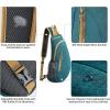 imageG4Free Sling Bag for Men Women Small Crossbody Backpack Lightweight Chest Shoulder Bags for Travel Outdoor and Sports BlackPeacock Blue