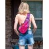 imageG4Free Sling Bag for Men Women Small Crossbody Backpack Lightweight Chest Shoulder Bags for Travel Outdoor and Sports BlackRose