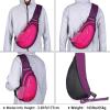 imageG4Free Sling Bag for Men Women Small Crossbody Backpack Lightweight Chest Shoulder Bags for Travel Outdoor and Sports BlackRose