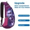 imageG4Free Sling Bag for Men Women Small Crossbody Backpack Lightweight Chest Shoulder Bags for Travel Outdoor and Sports BlackRose