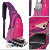 imageG4Free Sling Bag for Men Women Small Crossbody Backpack Lightweight Chest Shoulder Bags for Travel Outdoor and Sports BlackRose