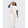 imageG4Free Smoofit Modal Soft 24quot26quot28quot Wide Leg Ankle Sweatpants for Women Elastic Waist 78 Length Golf Casual PantsIvory
