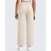 imageG4Free Smoofit Modal Soft 24quot26quot28quot Wide Leg Ankle Sweatpants for Women Elastic Waist 78 Length Golf Casual PantsLight Khaki