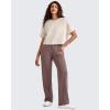 imageG4Free Smoofit Modal Soft Boxy Tee Shirts for Women Short Sleeve Drop Shoulder Crew Neck Basic Tops Casual LoungeLight Khaki